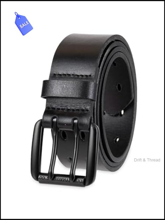 Fully Adjustable Double Prong Buckle Belt - Faux Leather